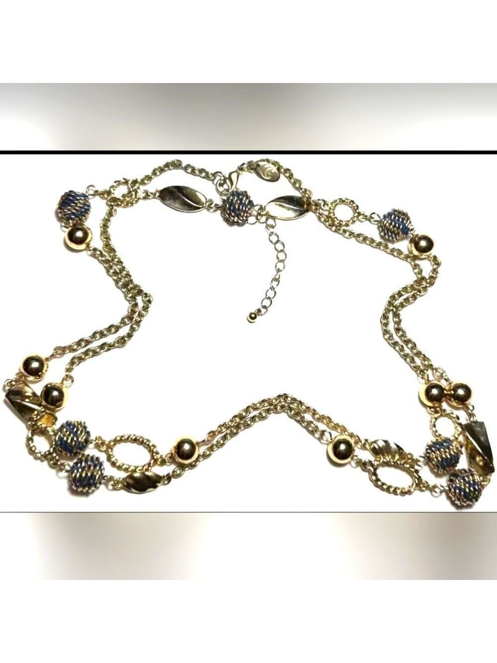 Necklace SIGNED CHARMING CHARLIE Gold Tone Chain 24"